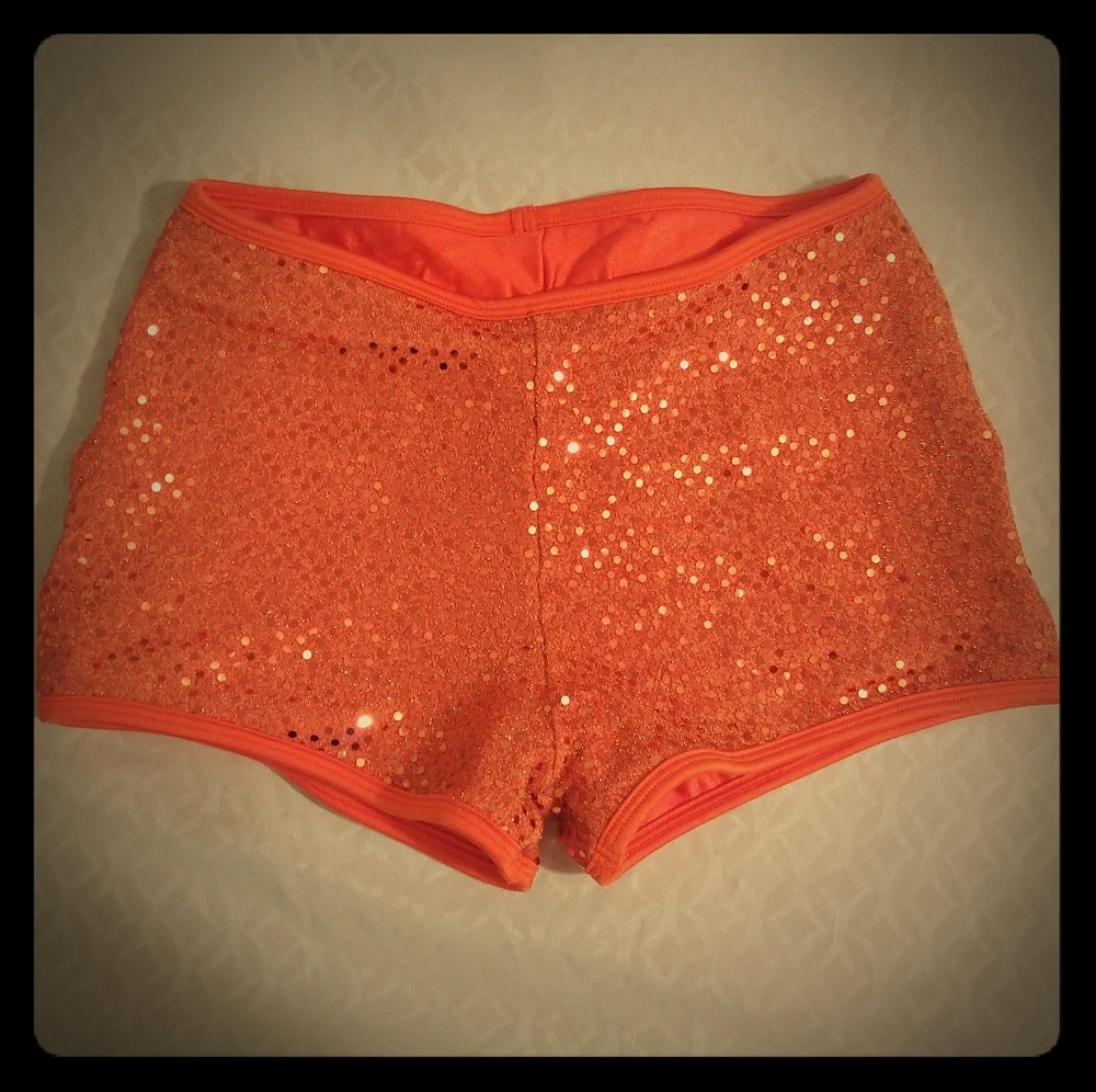Varsity sequin hot-pants/spanx/bloomers